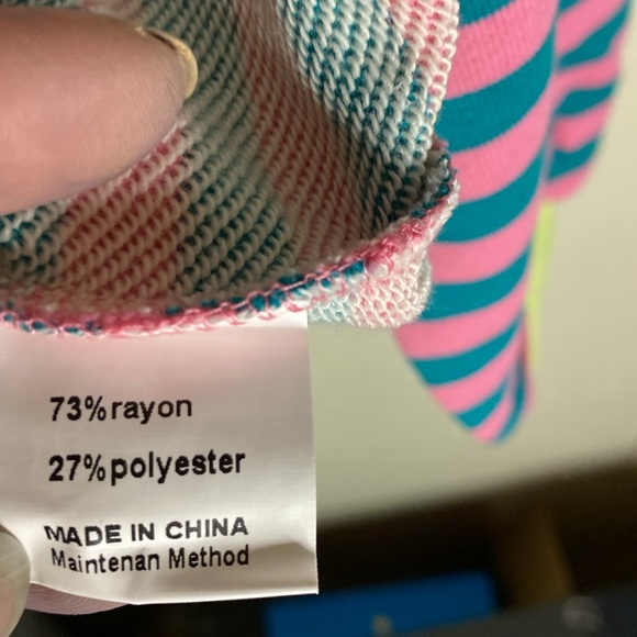 Striped Dropped Shoulder Crew Slouchy Pull Over Top Nwt. - Picture 7 of 11